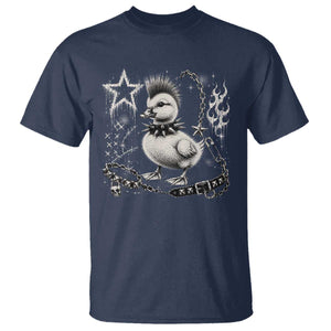 Punk Rock Duckling Mohawk Spooky Y2K Grunge Graphic T Shirt
