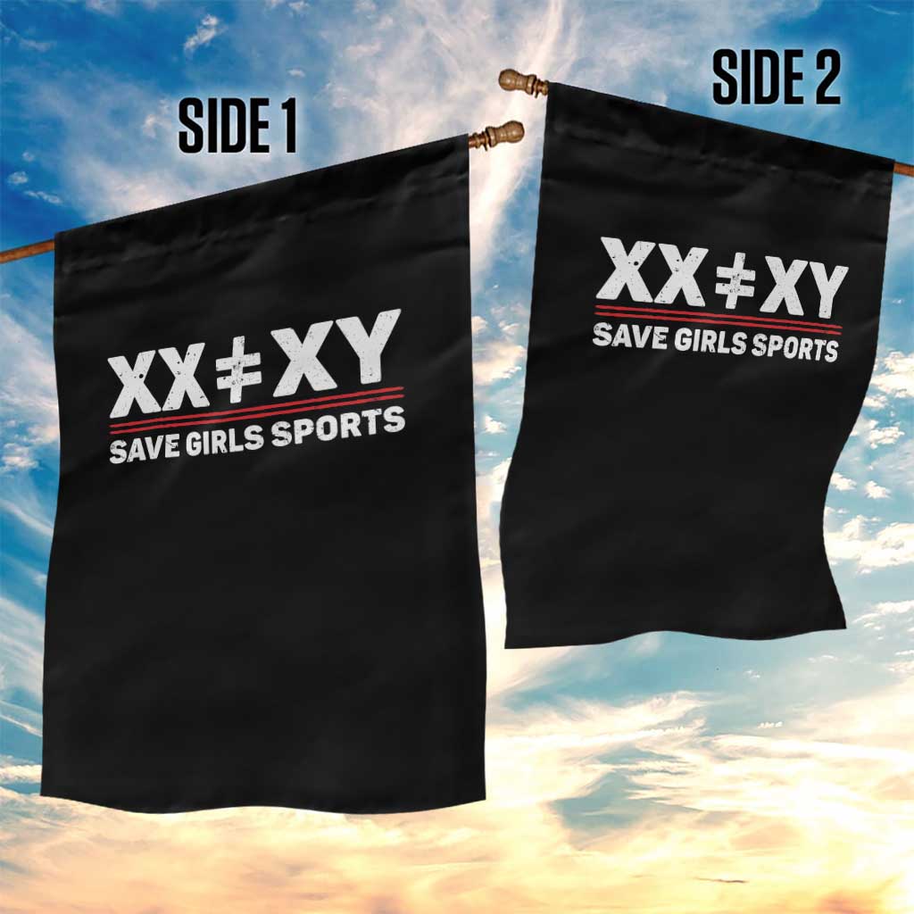 XX Does Not Equal XY Save Girls Sports Garden Flag TS10 Print Your Wear