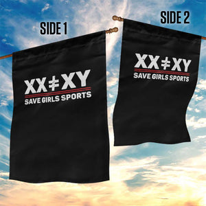 XX Does Not Equal XY Save Girls Sports Garden Flag TS10 Print Your Wear