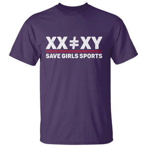 XX Does Not Equal XY Save Girls Sports T Shirt TS10 Purple Print Your Wear