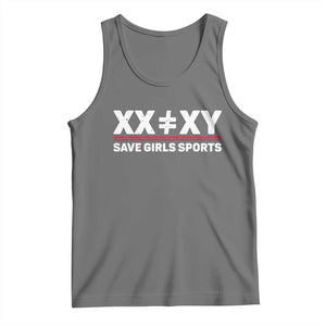 XX Does Not Equal XY Save Girls Sports Tank Top TS10 Black Heather Print Your Wear