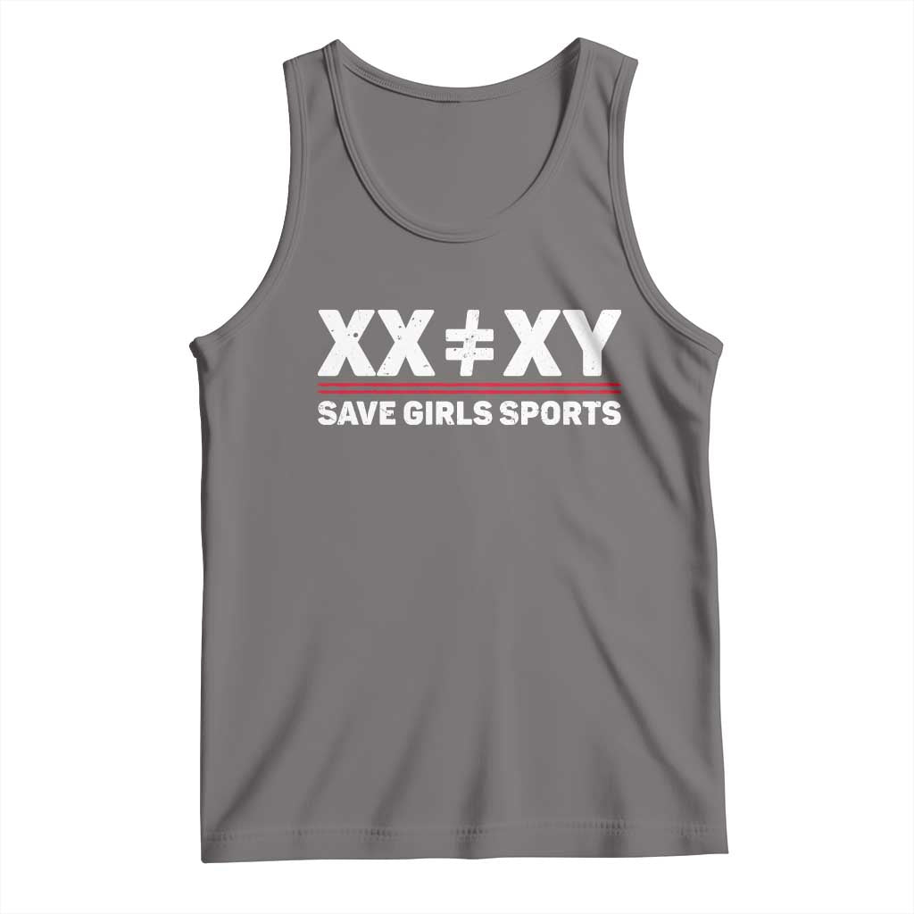 XX Does Not Equal XY Save Girls Sports Tank Top TS10 Deep Heather Print Your Wear