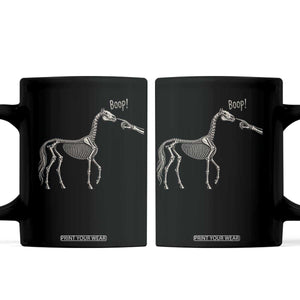 Boop Skeleton Horse Funny Spooky Halloween Animal Graphic Coffee Mug
