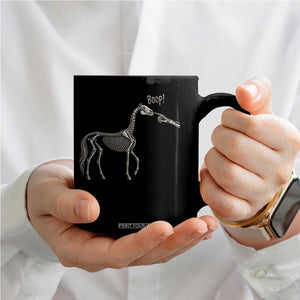 Boop Skeleton Horse Funny Spooky Halloween Animal Graphic Coffee Mug