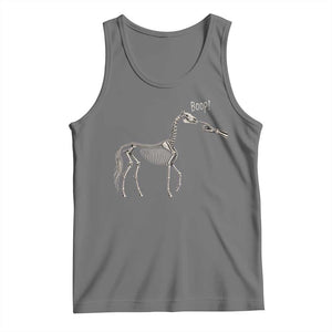 Boop Skeleton Horse Funny Spooky Halloween Animal Graphic Tank Top