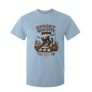 Kitty Biscuits Bakery Black Cat Halloween T Shirt For Kid Spooky Season Vintage Baking Pumpkin Cat Lover Fall Gift