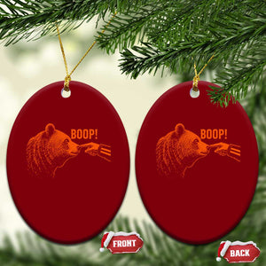 Boop The Bear BF Ceramic Ornament for Sports Fan Funny Graphic
