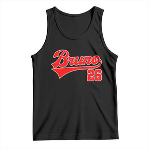 Vintage Bruno Name Classic Gifts Tank Top Retro Script Athletic Number Aesthetic