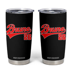 Vintage Bruno Name Classic Gifts Tumbler Cup Retro Script Athletic Number Aesthetic