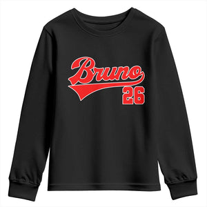 Vintage Bruno Name Classic Gifts Youth Sweatshirt Retro Script Athletic Number Aesthetic