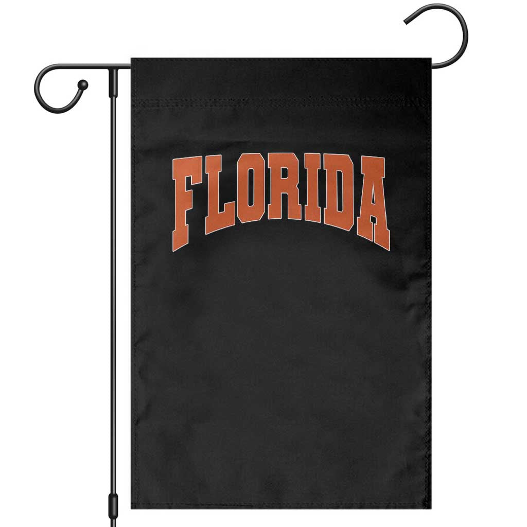 Florida Orange Varsity Game Day Garden Flag Retro Southern Stadium Fan Aesthetic