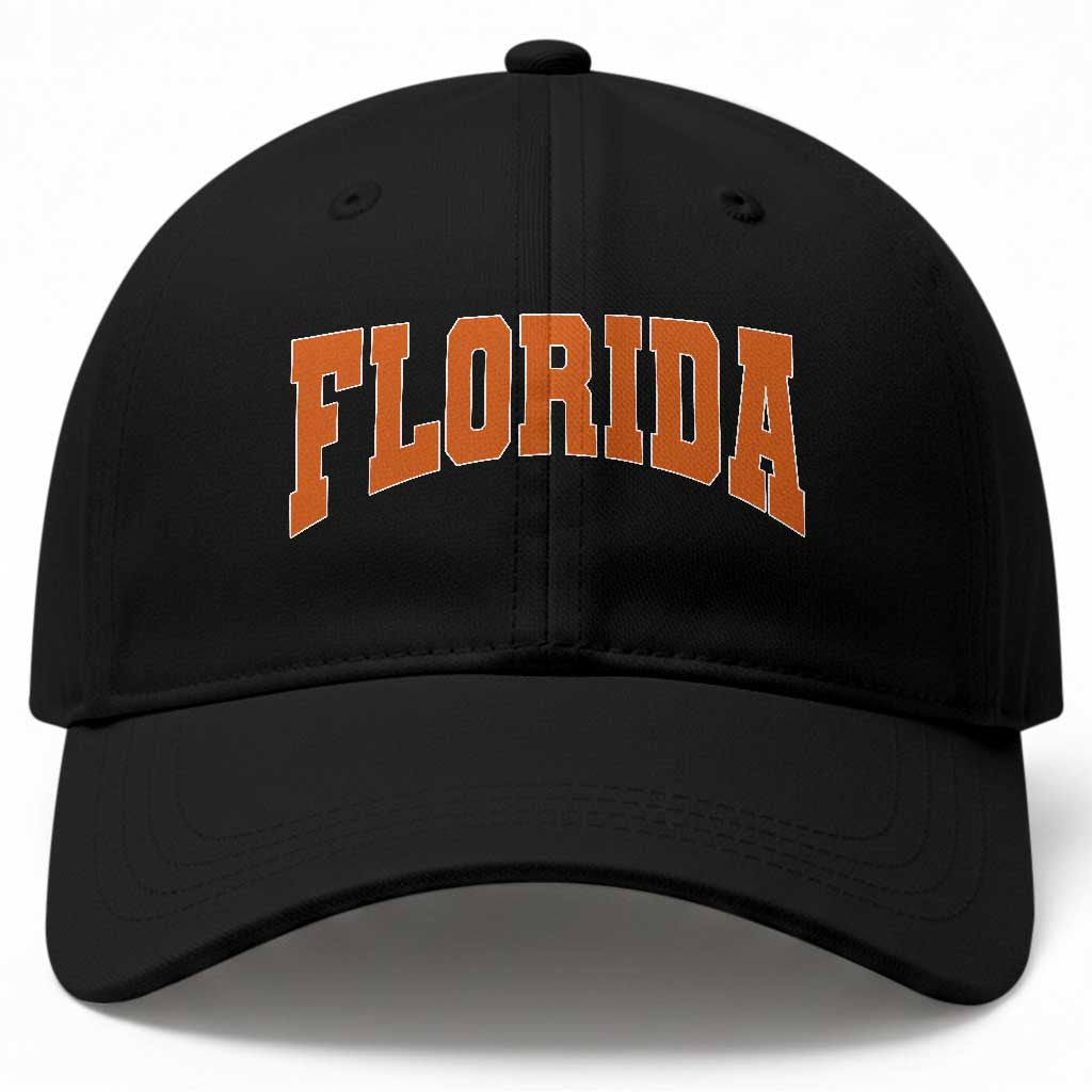 Florida Orange Varsity Game Day Baseball Cap Retro Southern Stadium Fan Aesthetic