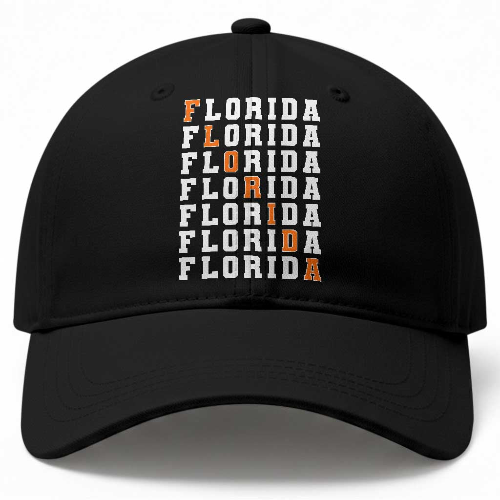 Florida Game Day Baseball Cap Retro State Pride Aesthetic