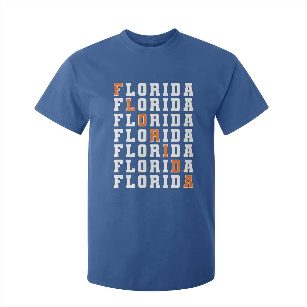 Florida Game Day T Shirt For Kid Retro State Pride Aesthetic