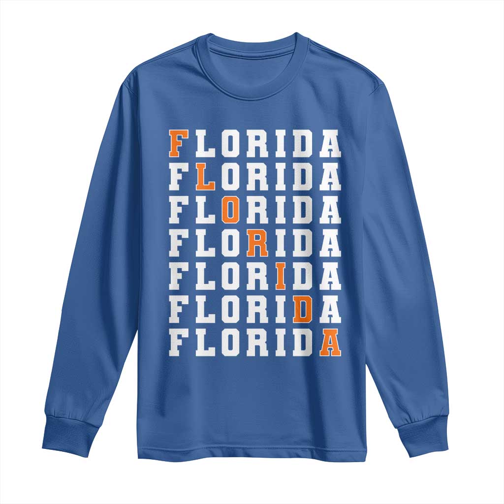 Florida Game Day Long Sleeve Shirt Retro State Pride Aesthetic