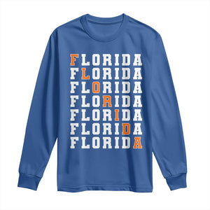 Florida Game Day Long Sleeve Shirt Retro State Pride Aesthetic