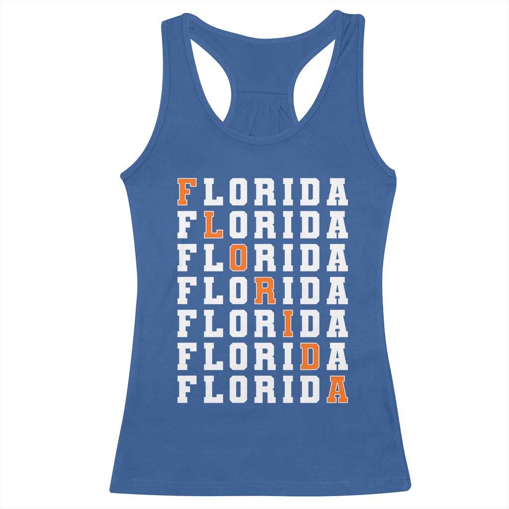 Florida Game Day Racerback Tank Top Retro State Pride Aesthetic