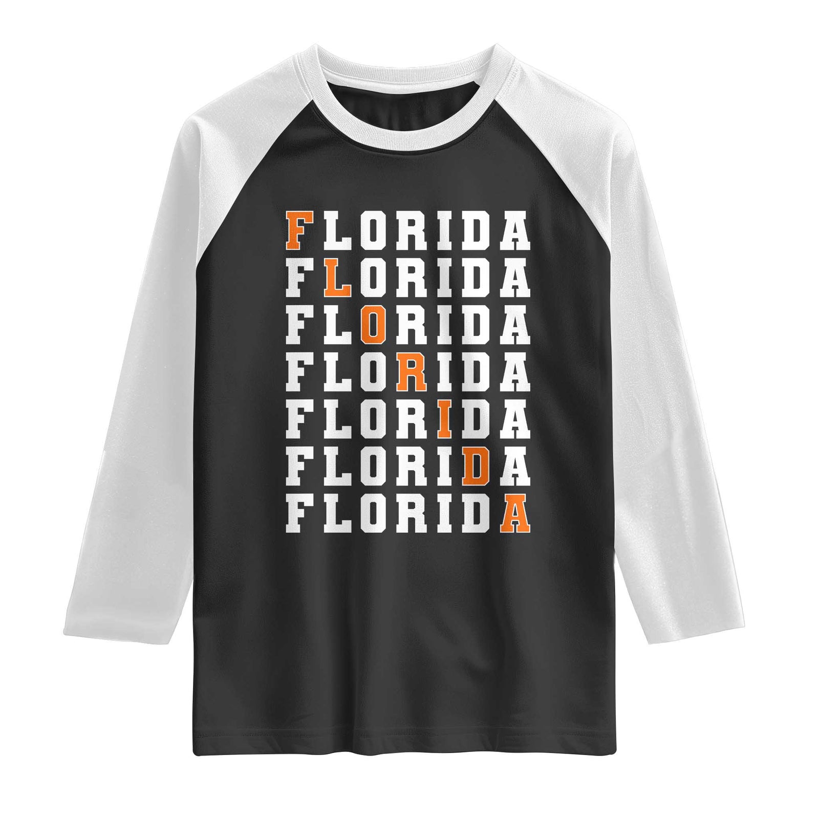 Florida Game Day Raglan Shirt Retro State Pride Aesthetic
