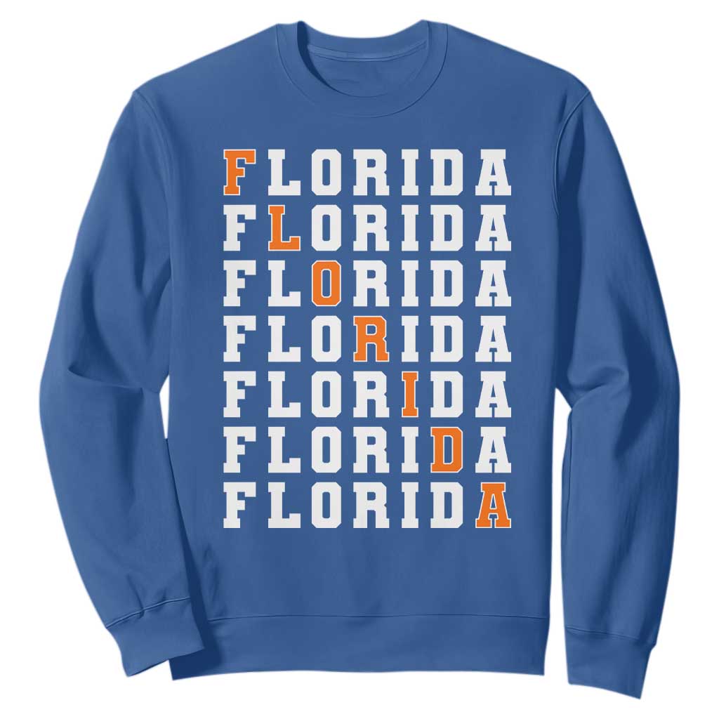 Florida Game Day Sweatshirt Retro State Pride Aesthetic