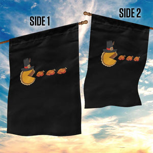 Thanksgiving Video Game Garden Flag Pumpkin Pie Eating Turkey Gamer Patch Day TS10 Print Your Wear