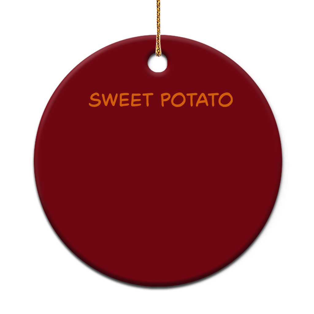 Matching Thanksgiving Couples Ceramic Ornament Funny Sweet Potato Fall Couple TS10 1pc Red Print Your Wear