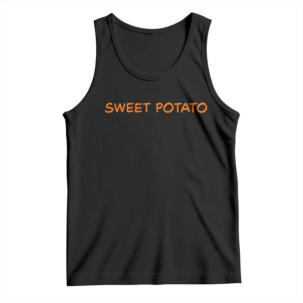 Matching Thanksgiving Couples Tank Top Funny Sweet Potato Fall Couple TS10 Black Print Your Wear