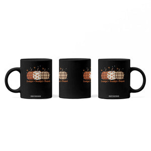 Grateful Thankful Blessed Pumpkin Coffee Mug Hello Thanksgiving Cozy Fall Autumn Rustic TS10 Print Your Wear