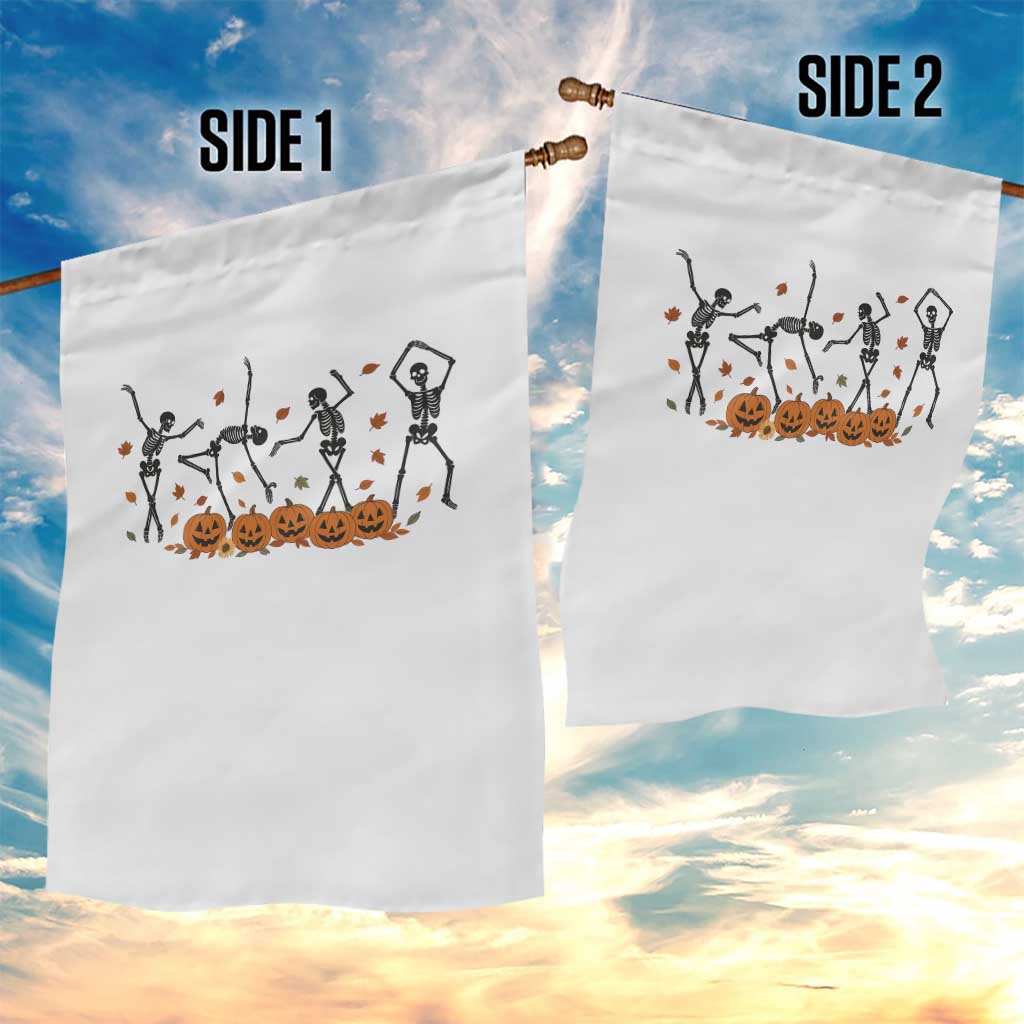 Dancing Skeleton Garden Flag Retro Halloween Party Pumpkin Fall Season TS10 Print Your Wear