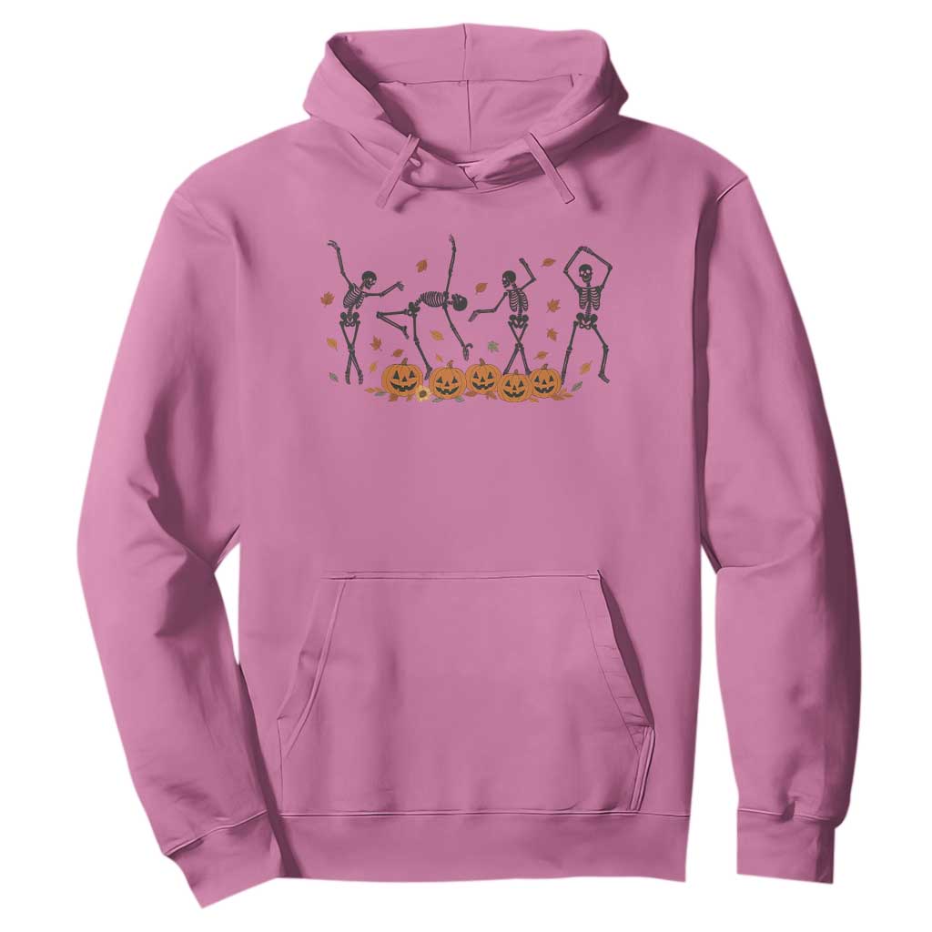Dancing Skeleton Hoodie Retro Halloween Party Pumpkin Fall Season TS10 Azalea Print Your Wear