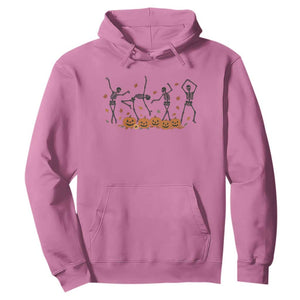 Dancing Skeleton Hoodie Retro Halloween Party Pumpkin Fall Season TS10 Azalea Print Your Wear
