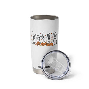 Dancing Skeleton Tumbler Cup Retro Halloween Party Pumpkin Fall Season TS10 Print Your Wear