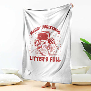 Litters Full Throw Blanket Funny Cat Christmas Vacation TS10 Print Your Wear