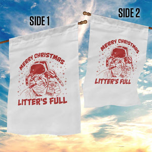 Litters Full Garden Flag Funny Cat Christmas Vacation TS10 Print Your Wear