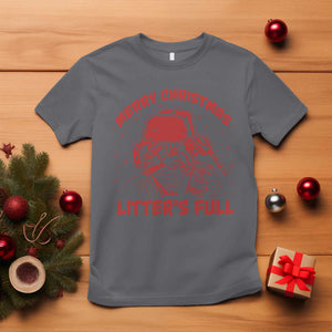 Litters Full T Shirt Funny Cat Christmas Vacation TS10 Charcoal Print Your Wear