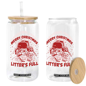 Litters Full Glass Can Funny Cat Christmas Vacation TS10 Print Your Wear