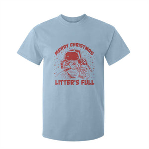 Litters Full T Shirt For Kid Funny Cat Christmas Vacation TS10 Light Blue Print Your Wear