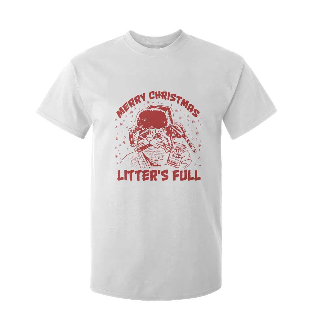 Litters Full T Shirt For Kid Funny Cat Christmas Vacation TS10 White Print Your Wear
