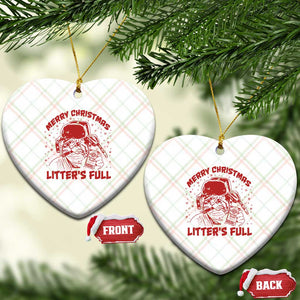 Litters Full Ceramic Ornament Funny Cat Christmas Vacation TS10 Print Your Wear