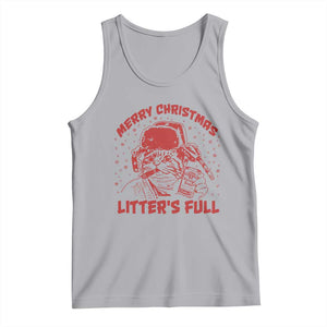 Litters Full Tank Top Funny Cat Christmas Vacation TS10 Athletic Heather Print Your Wear