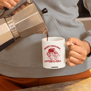 Litters Full Coffee Mug Funny Cat Christmas Vacation TS10 Print Your Wear