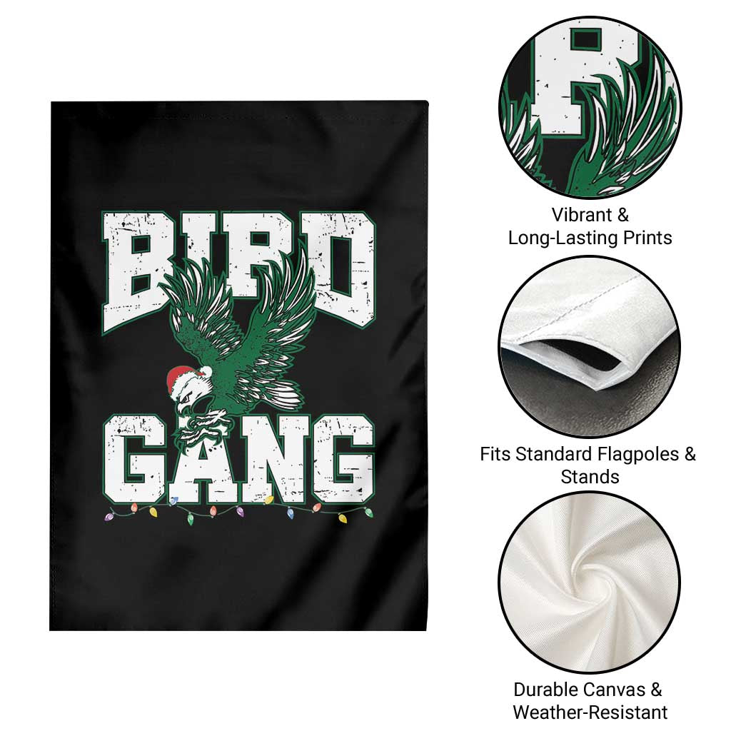 PFE Bird Gang Christmas Garden Flag Philly Lover Santa Bird TS10 Print Your Wear