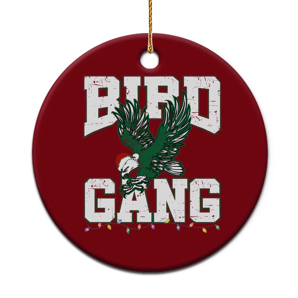 PFE Bird Gang Christmas Ceramic Ornament Philly Lover Santa Bird TS10 1pc Red Print Your Wear