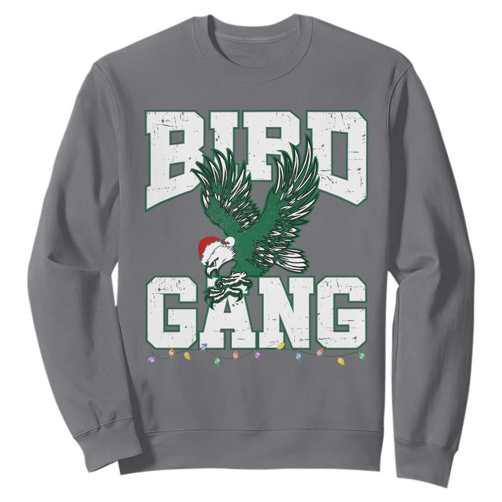 PFE Bird Gang Christmas Sweatshirt Philly Lover Santa Bird TS10 Charcoal Print Your Wear
