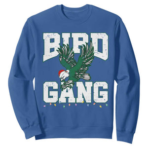 PFE Bird Gang Christmas Sweatshirt Philly Lover Santa Bird TS10 Royal Blue Print Your Wear