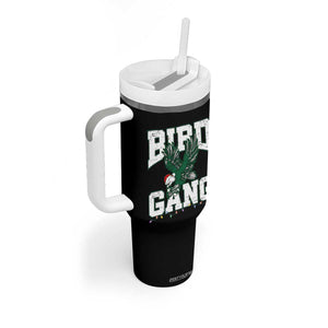 PFE Bird Gang Christmas Tumbler With Handle Philly Lover Santa Bird TS10 Print Your Wear