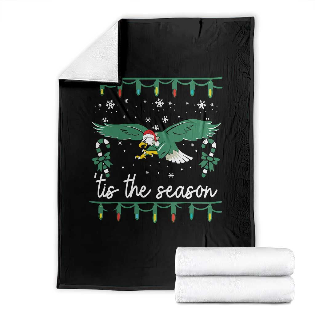 Christmas Philly Lover Throw Blanket Tis The Season Football Lovers EF TS10 Black Print Your Wear