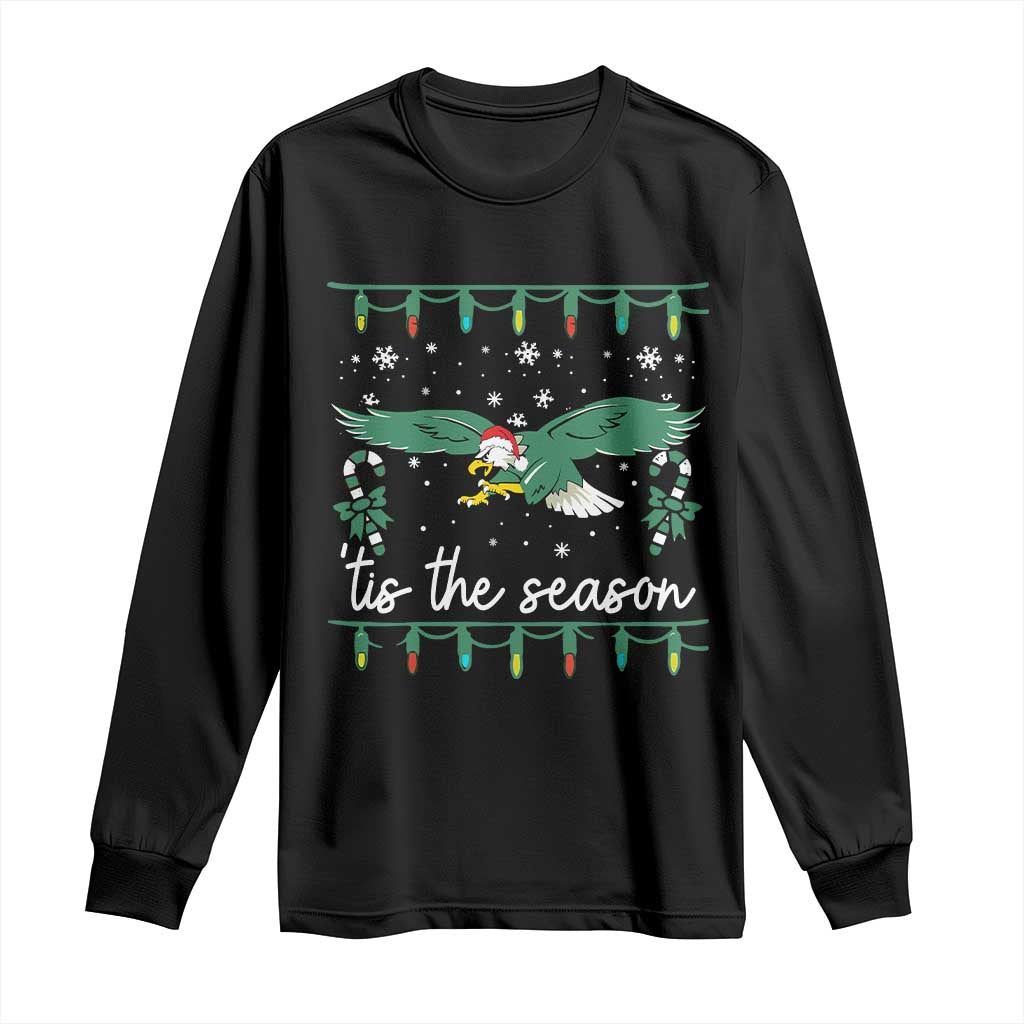 Christmas Philly Lover Long Sleeve Shirt Tis The Season Football Lovers EF TS10 Black Print Your Wear