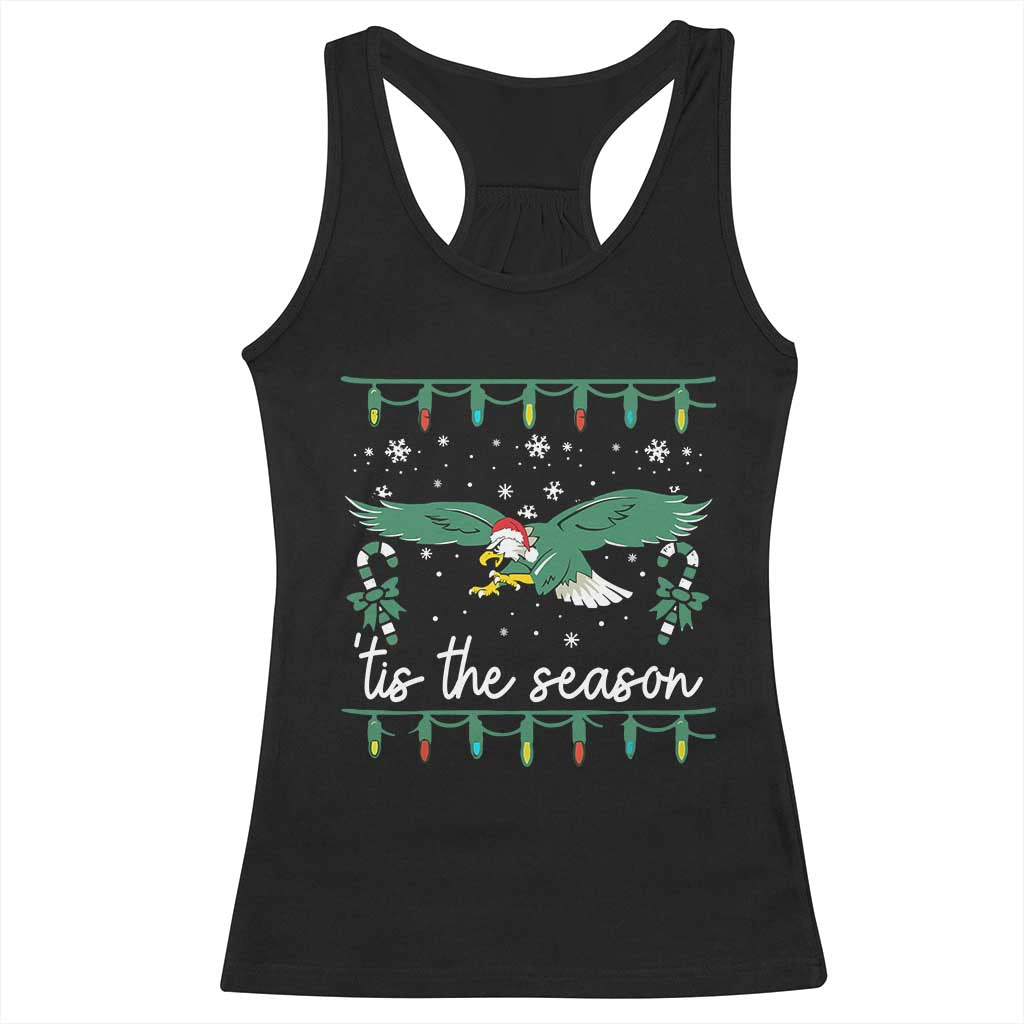 Christmas Philly Lover Racerback Tank Top Tis The Season Football Lovers EF TS10 Black Print Your Wear