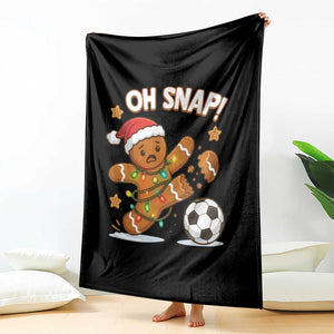 Oh Snap Gingerbreadman Christmas Soccer Throw Blanket TS10 Print Your Wear