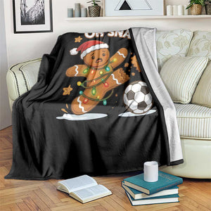 Oh Snap Gingerbreadman Christmas Soccer Throw Blanket TS10 Print Your Wear
